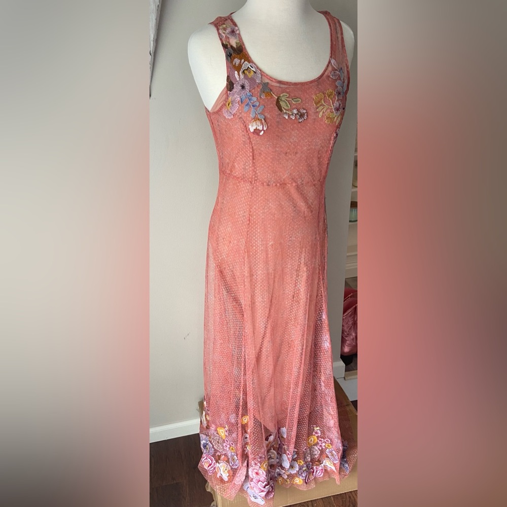 Sundance floral embroidered dress.